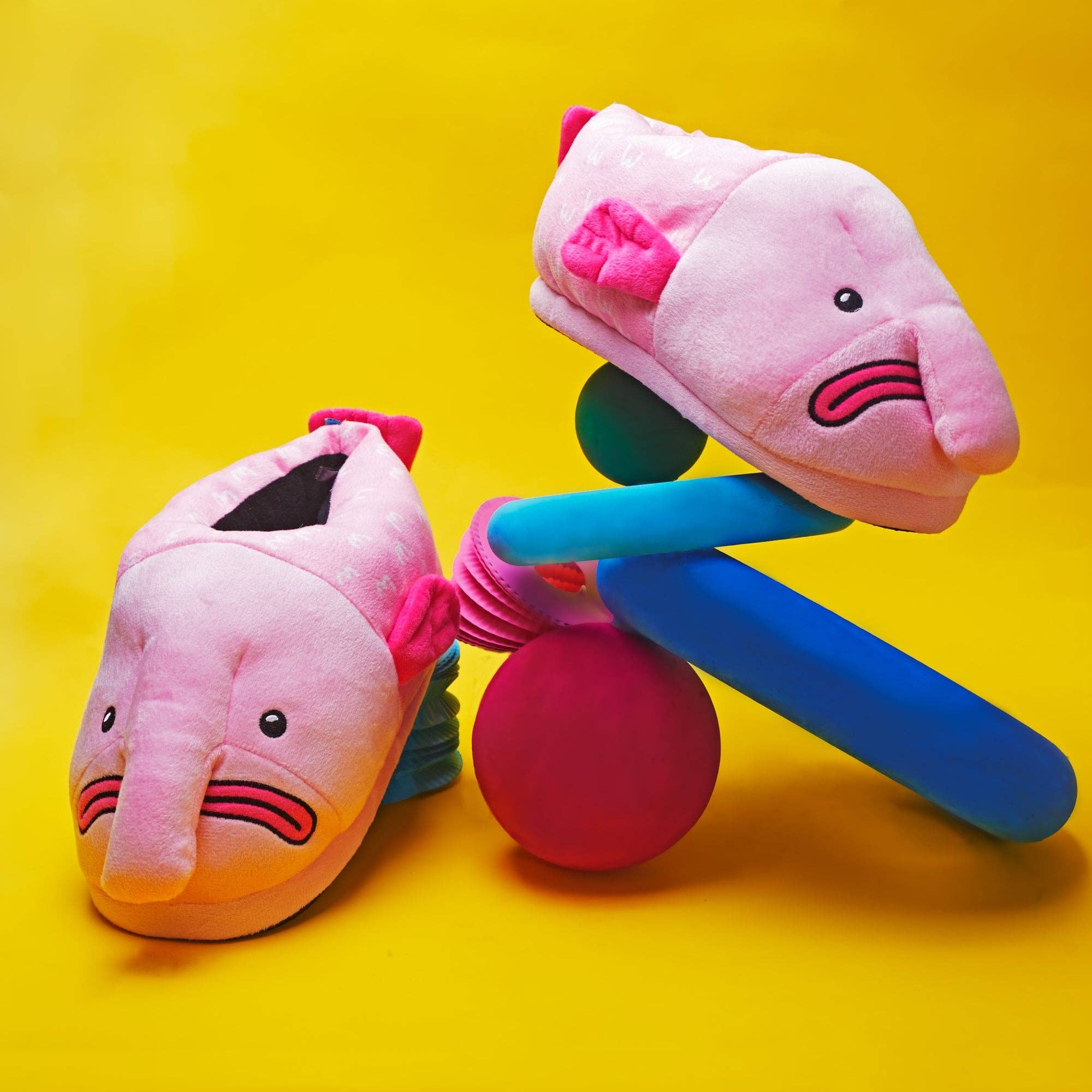 Coddies - Wholesale Pantoffels - Uniseks - Coddies Blobfish Pantoffels | Vispantoffels, grappig cadeau, pluche6