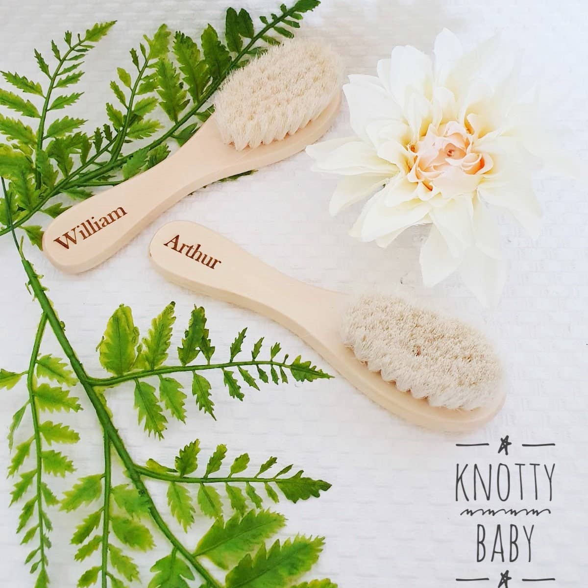 Knotty_baby – wholesale Toothbrush – Kids & Baby – Personalised Soft Wooden Baby Brush, Baby Gift, Baby1