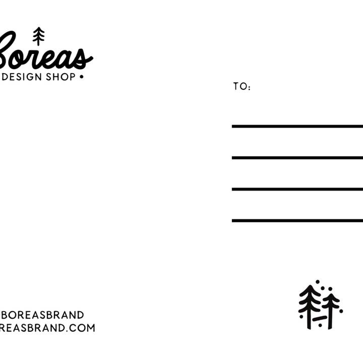 Boreas Design Shop - Wholesale Postcard - Adirondack Rail Trail Postcard2