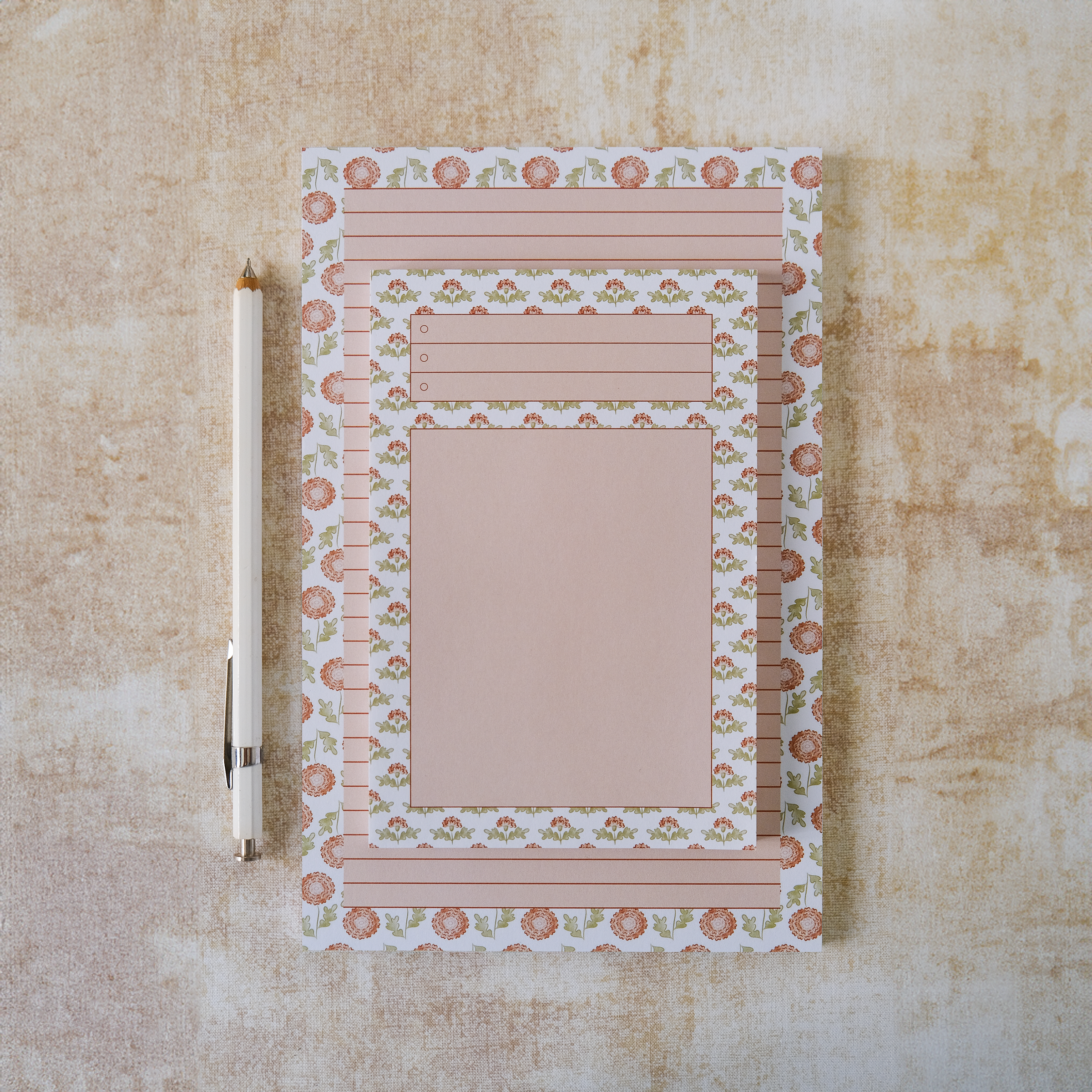 Flower Heads - Wholesale Notepad - Marigold Memo Pad | Lined Notepad | Journaling | Writing Pad2