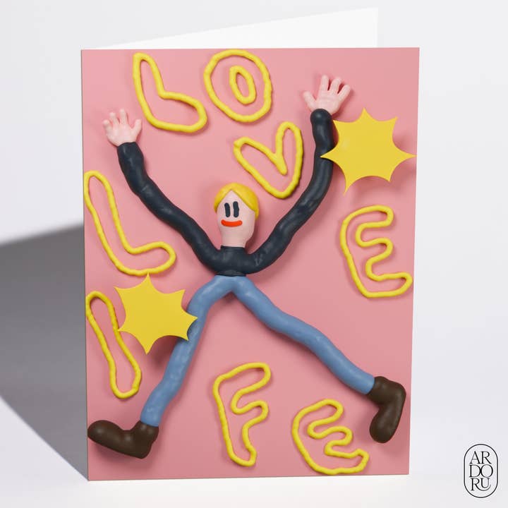 Motivation Card - "Love Life" for wholesale by ArdorU