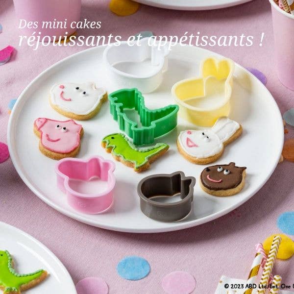 Dr. Oetker – Formas de biscoitos por atacado – Conjunto de 5 cortadores de biscoitos para crianças Dr. Oetker Peppa1