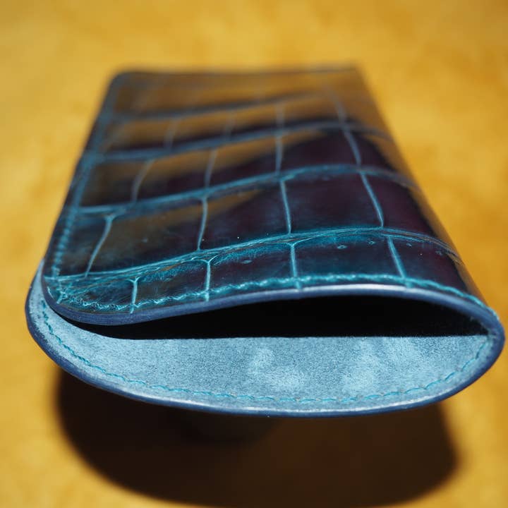 custodia per occhiali blu per la vendita all'ingrosso da parte di Ak Yol Atelier