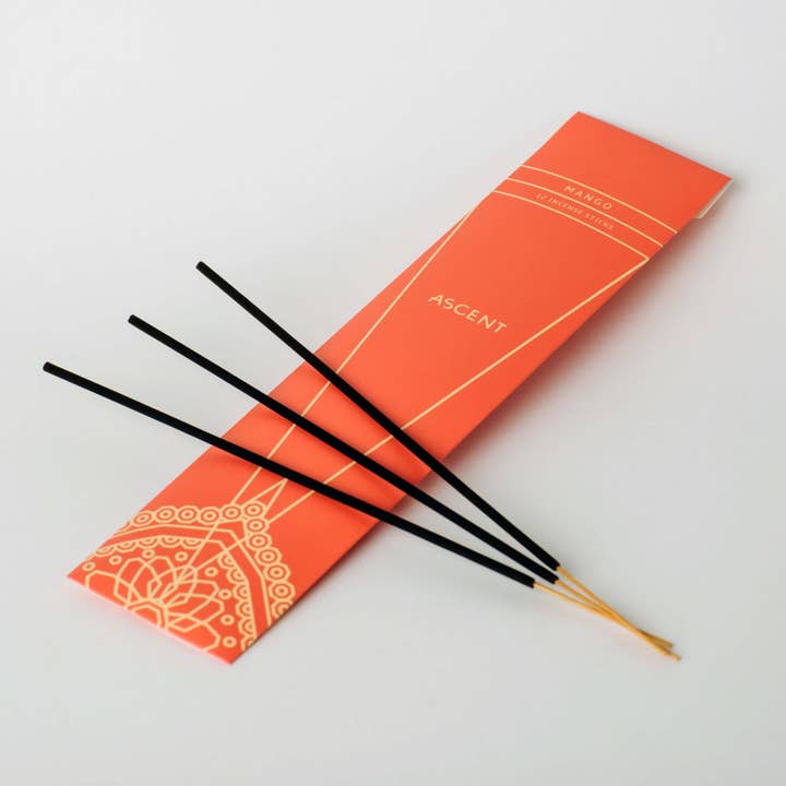 Ascent Mango Incense – Refreshing & Sustainably Made for wholesale by Between Heaven & Earth Mfg.