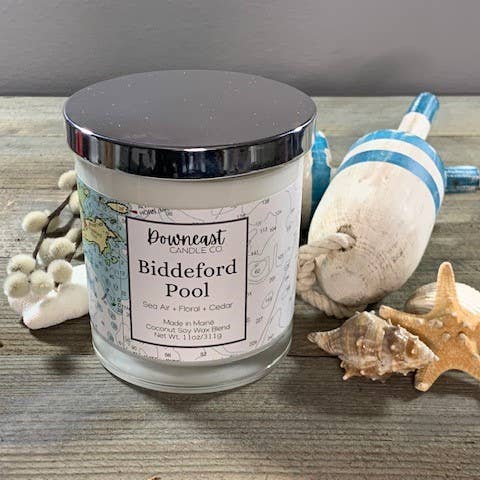 Downeast Candle Company - Wholesale Jar/Filled Candle - Nautical Chart Candles