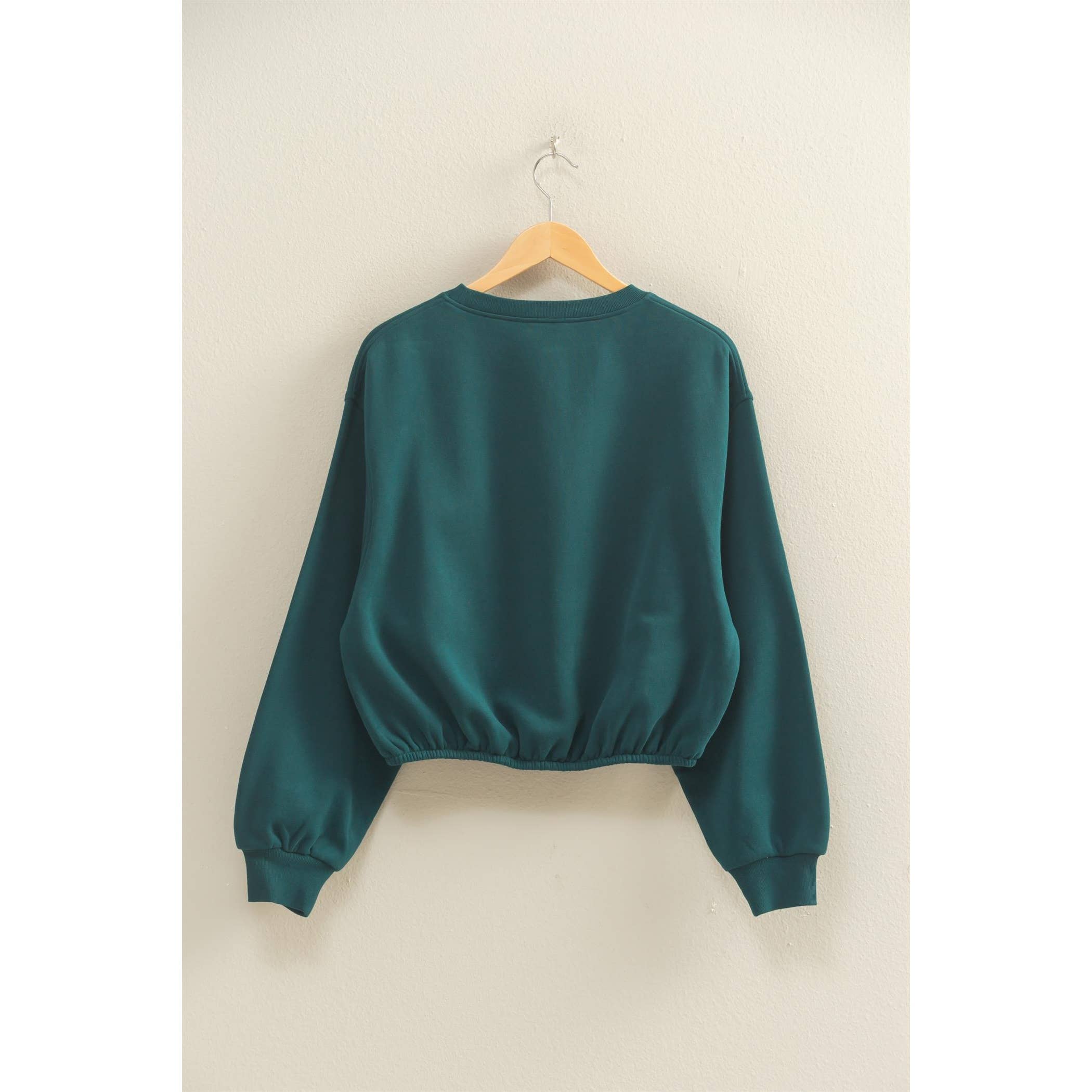 Double Zero - Vente Sweat-shirt – femme - Sweat-shirt court à ourlet élastique coupe décontractée18