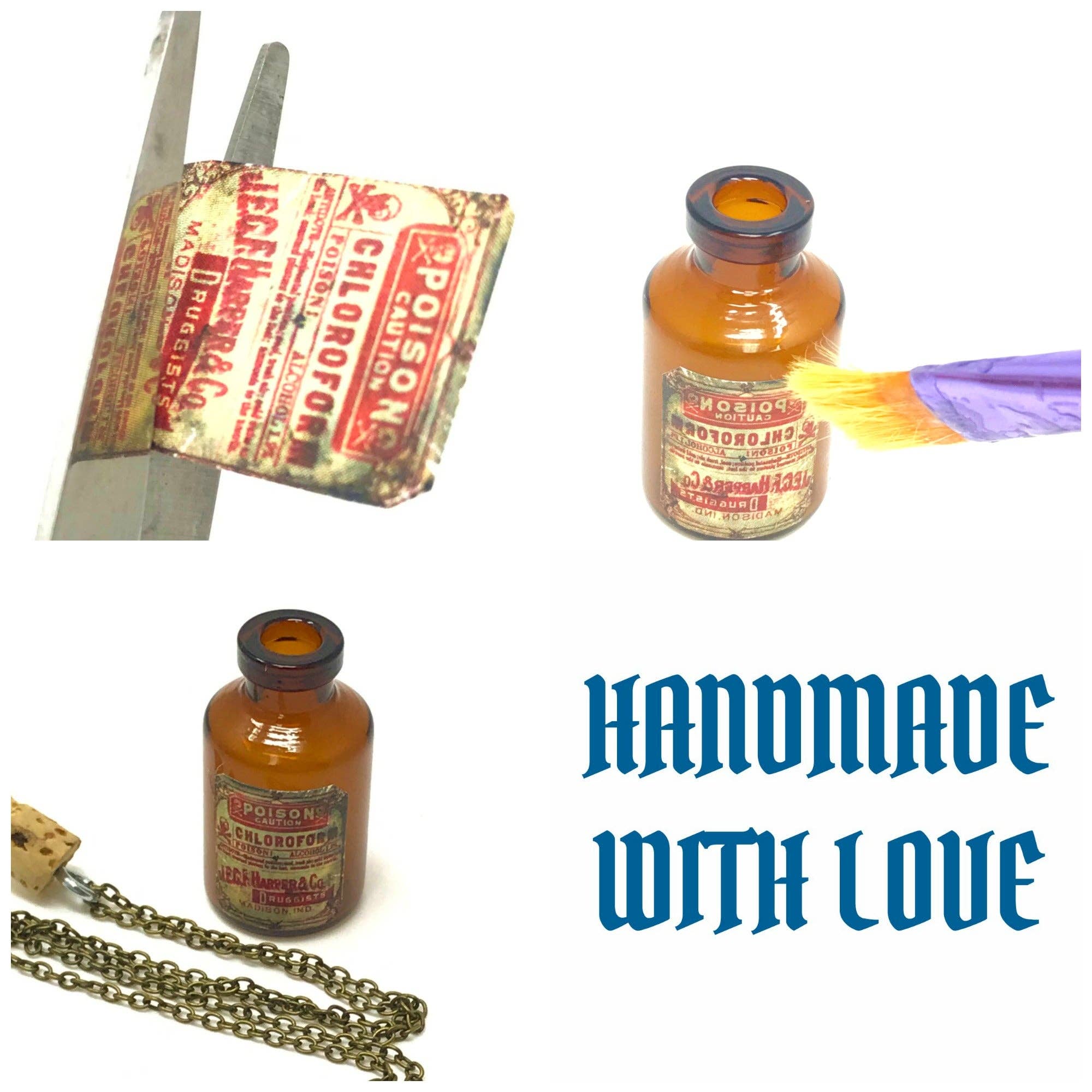 UMBRELLALABORATORY - Wholesale Pendant/Charm Necklace - Gothic Lolita apothecary potion glass necklace4