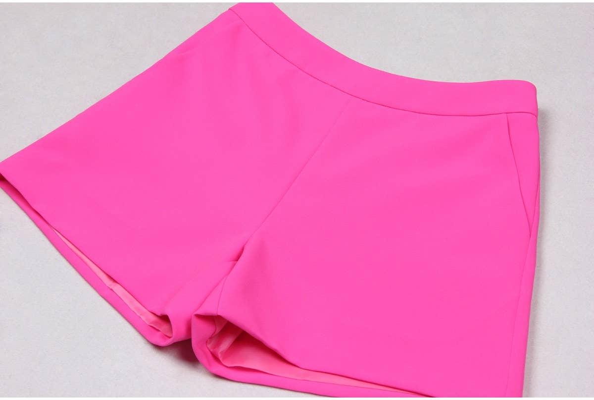 Productseeker - Venta al por mayor Conjunto de vestir - Mujer - Conjunto de tres piezas con blazer, crop top y shorts8