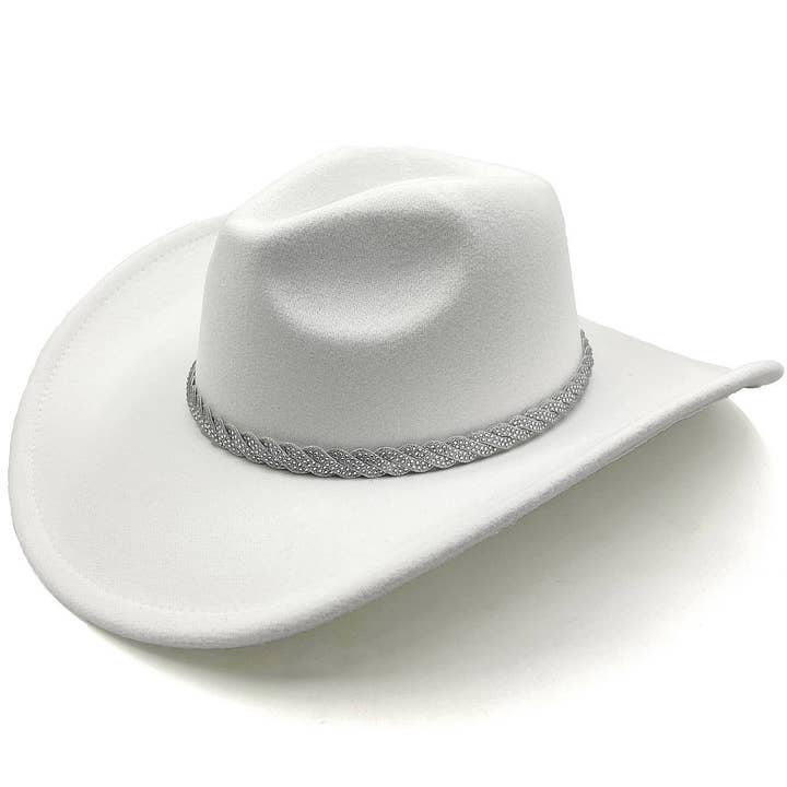 Twist Rhinestone cowboyhoed met blingband voor wholesale door Diacly