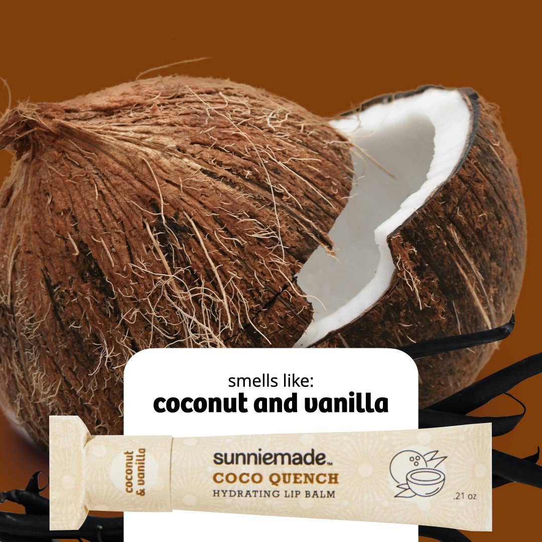 Sunniemade – Bálsamo labial por atacado – Coco Quench Bálsamo Labial Hidratante4