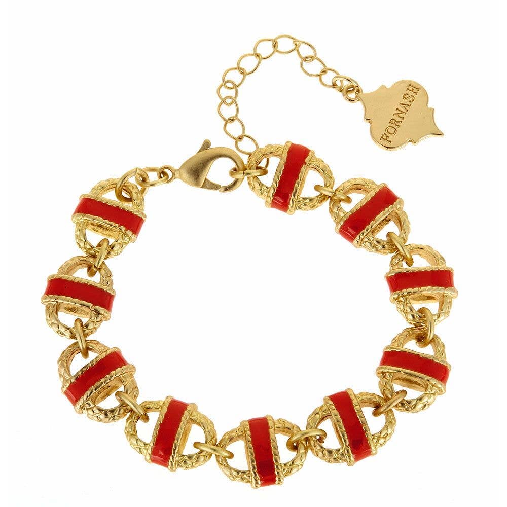 Fornash – Großhandel Glieder- & Kettenarmband – VERKAUF - Emaille-Korbarmband1