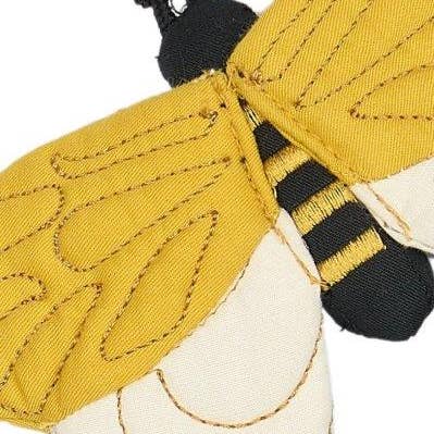 Axis Toys & Gifts - Wholesale Handheld rattle – Baby - Fabelab Rattle - Bee - Whisper White, 14 cm2