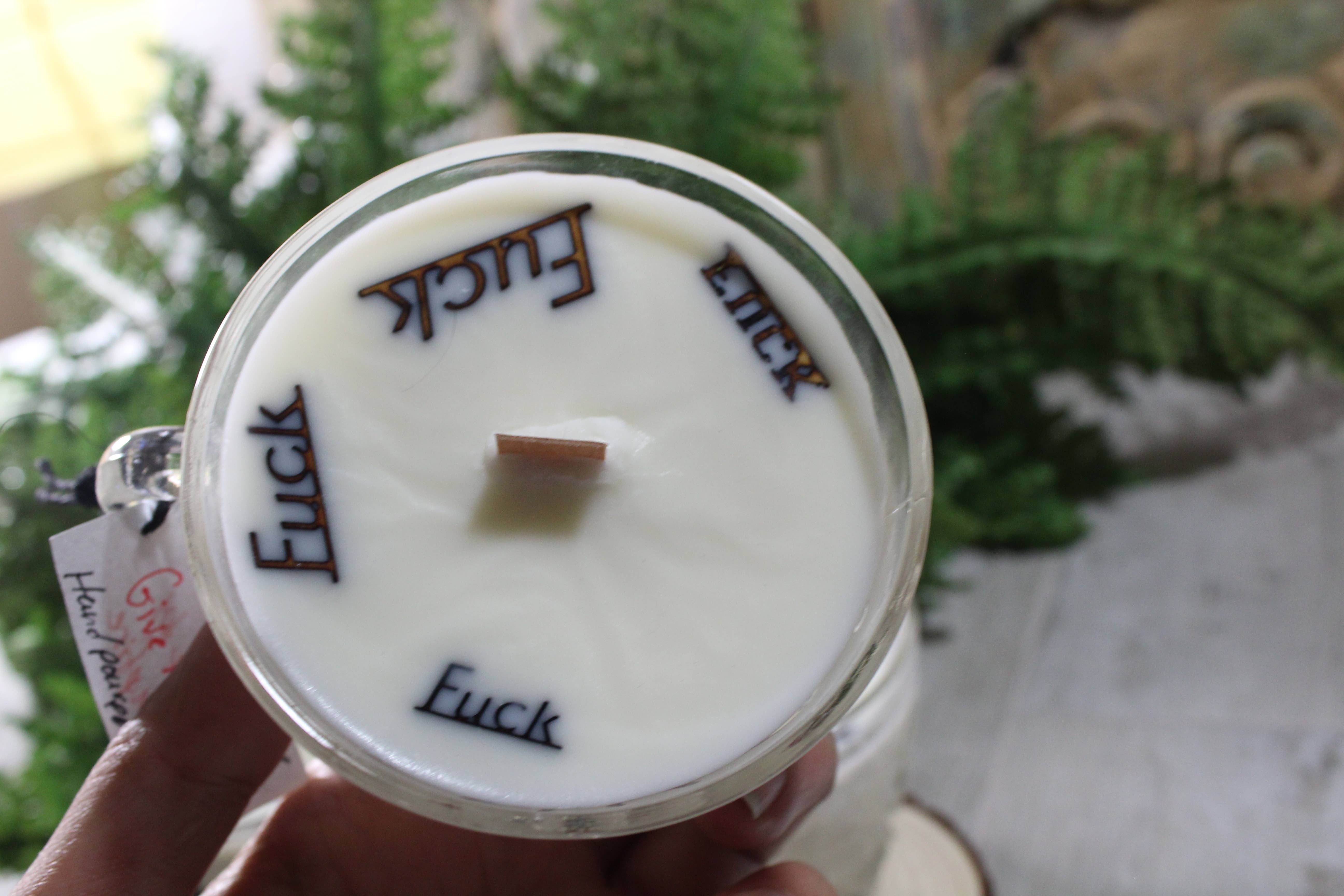 Raven Design - Vendita all'ingrosso Candela in vasetto - Fuck Candle //Candela da tè vintage da 5 once1