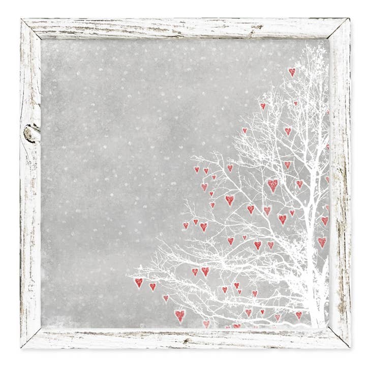 'Love Grows' (Red Hearts) Shelf Art for wholesale by Sweet Gumball Inc.