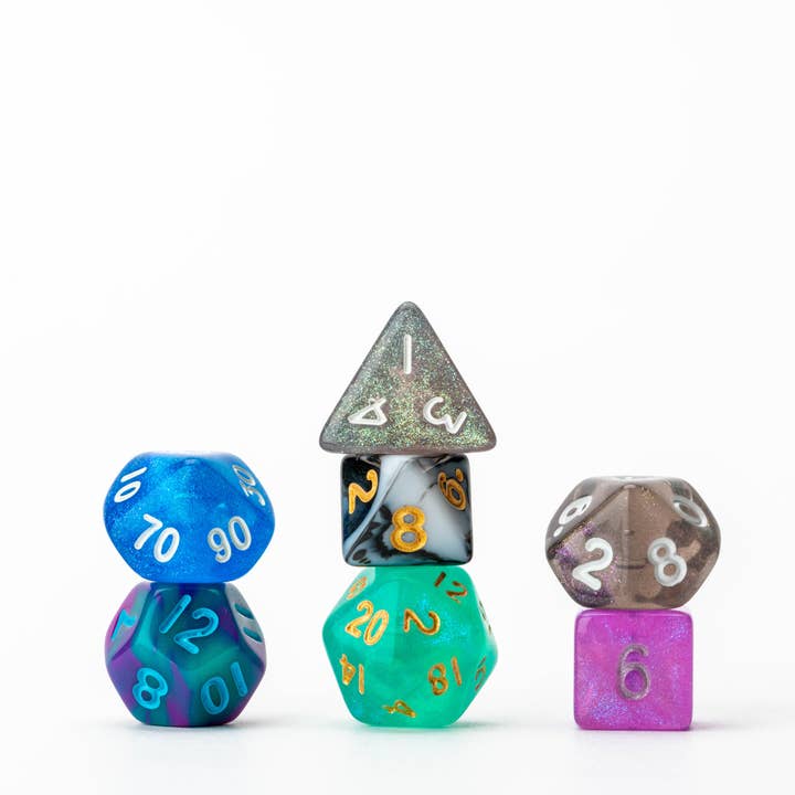 FanRoll by Metallic Dice Games - Wholesale Dice - NEW: Misfit Mini Dice: Adopt A Misfit (Blind Pack/2 sets)