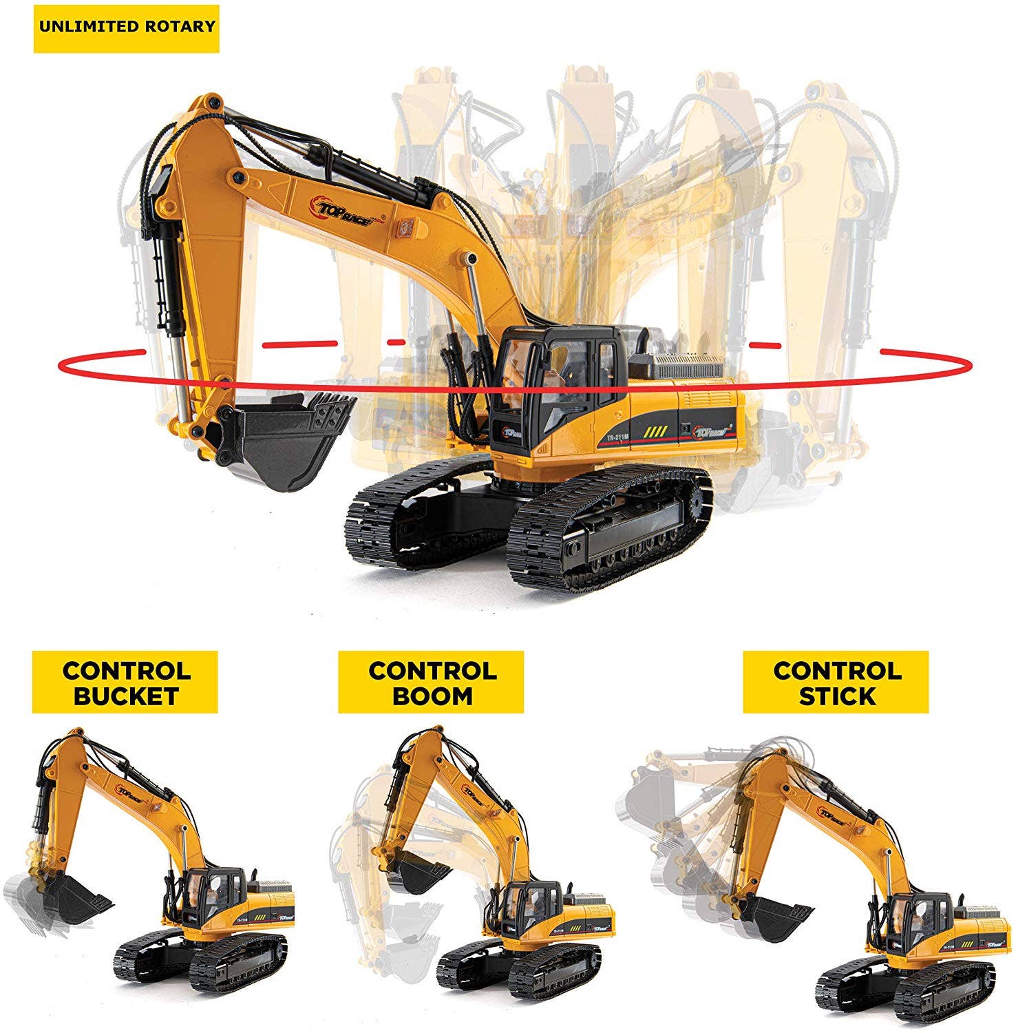 hobby grade rc excavator