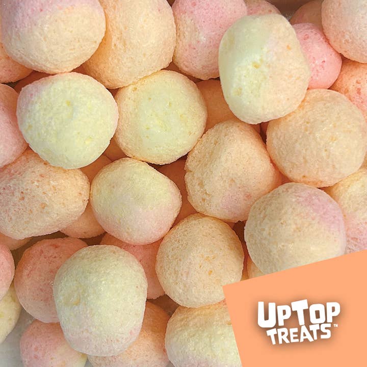 UpTop Treats - Wholesale Hard Candy - Bulk - Freeze Dried - Peach Bursts - 1 LBS