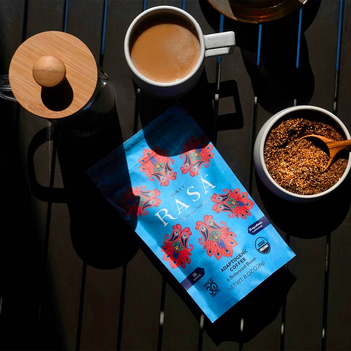 Rasa - #1 in Functional Adaptogens - Wholesale Ground Coffee - Rasa Dirty | Boosted Coffee | 8 oz