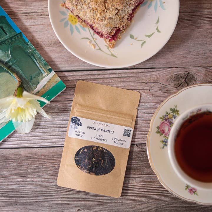 Open Door Tea - Wholesale Loose Tea - French Vanilla | Organic Black Tea | Bulk or Retail