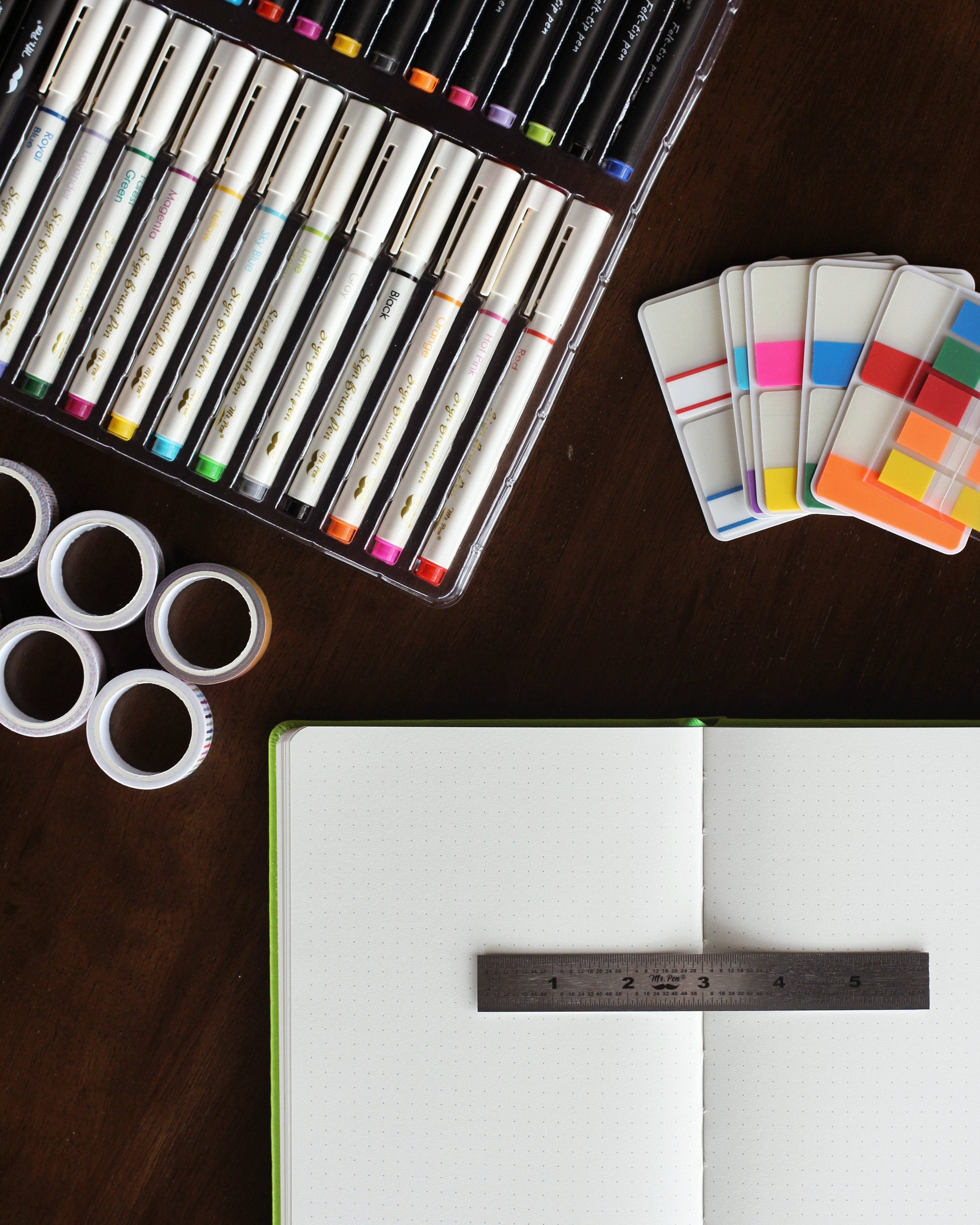 Mr. Pen – wholesale Journal/diary – Mr. Pen - Creative Journaling Kit, 10-Piece Set for Bullet7