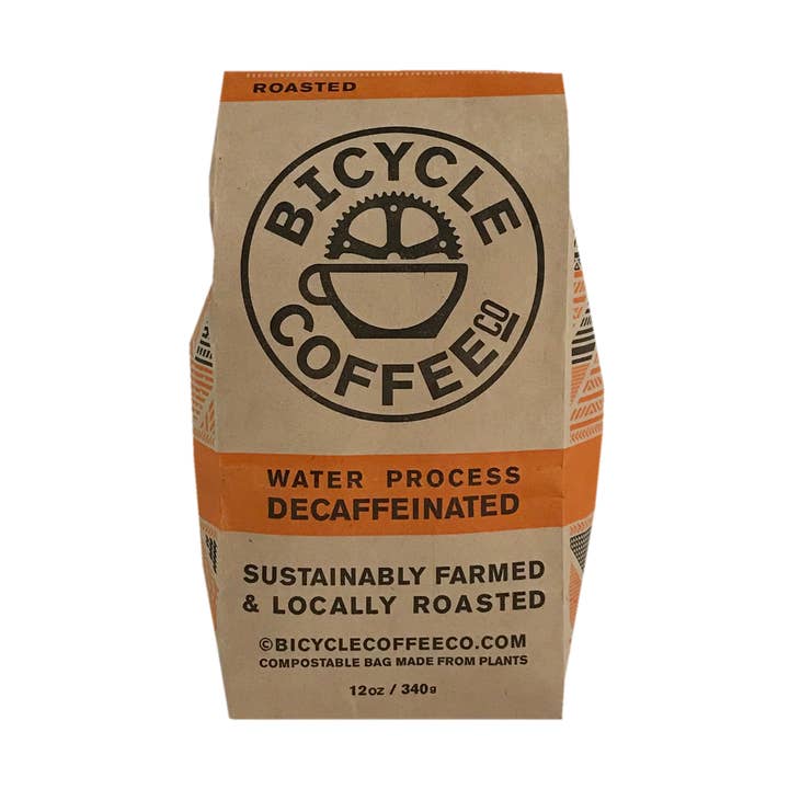 12 Unzen entkoffeinierter Einzelhandelstasche für den Großhandel von Bicycle Coffee Co