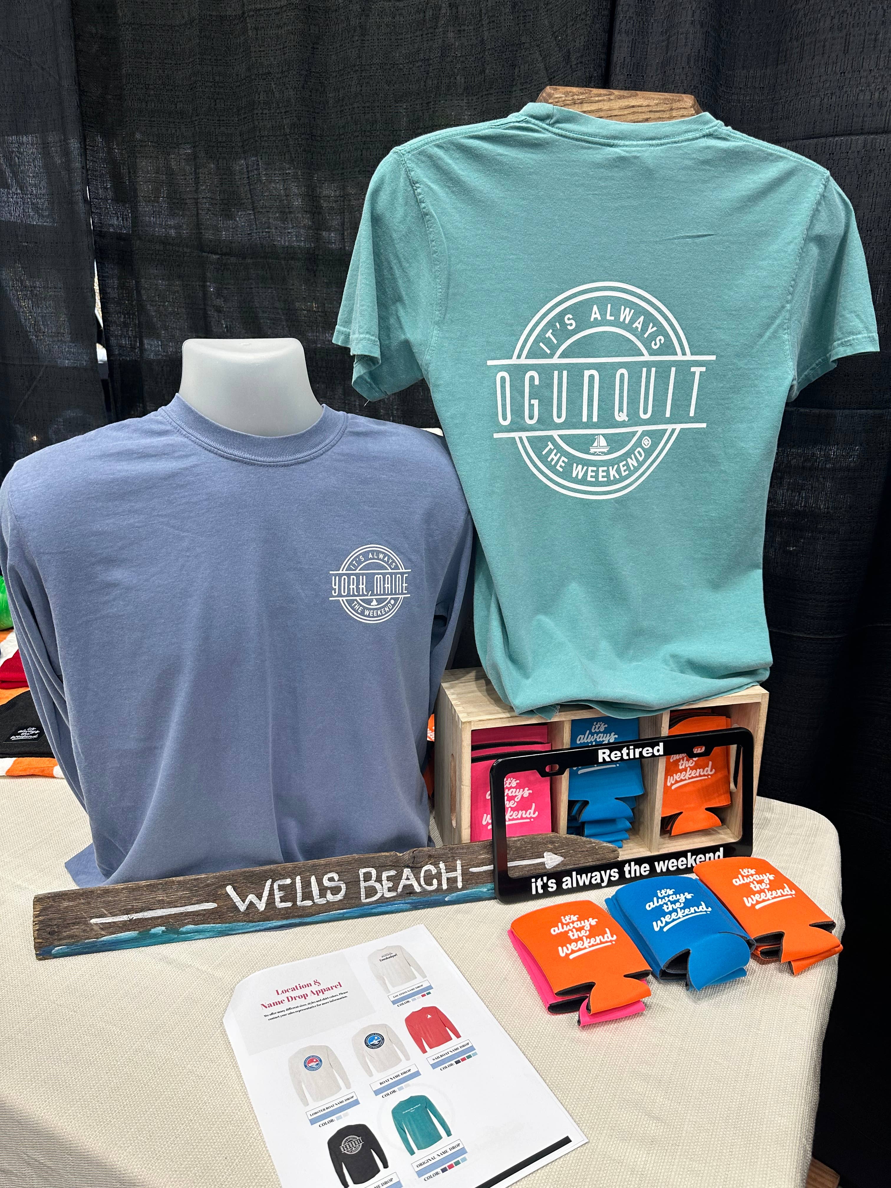 it’s always the weekend® - Wholesale Screen Printed T-Shirt - Unisex - Name Drop Graphic Tee Custom Location Weekend Shirt4