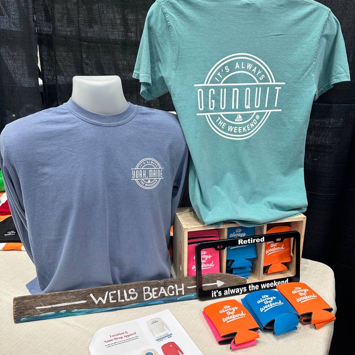 it’s always the weekend® - Wholesale Screen Printed T-Shirt - Unisex - Name Drop Graphic Tee Custom Location Weekend Shirt4