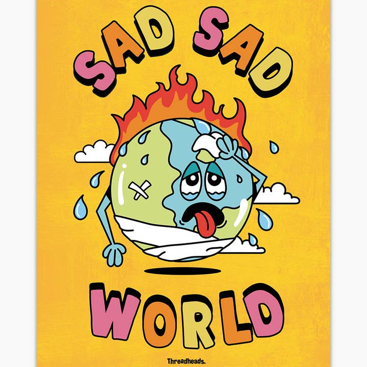 Sad Sad World Art Print and other Purchase Wholesale sadabahar pk. Free Returns & Net 60 Terms on Faire trending on Faire.
