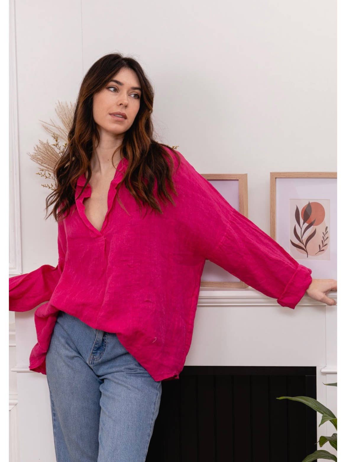 LINEN & COTTON HOUSE – Túnica - Mulher por atacado – CAMISA DE LINHO PARA MULHER 97188ROUPA PRIMAVERA VERÃO7