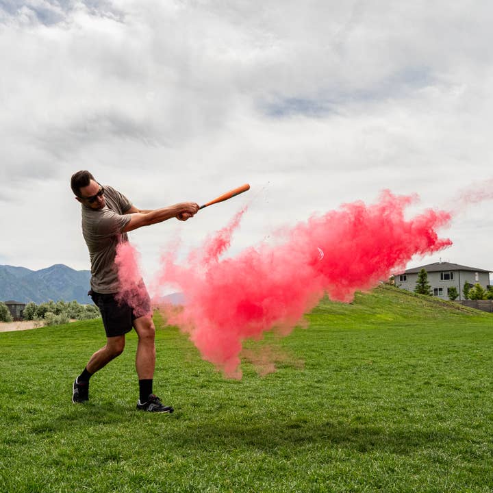 Gender Reveal Supplies - Venta al por mayor Balón/pelota - Niños - Paquete de 2 pelotas de béisbol para revelación de género (1 rosa/1 azul)1