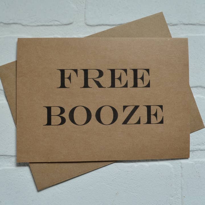 Alcol Gratis | carta di proposta per i testimoni dello sposo | invito alla festa di matrimonio per la vendita all'ingrosso da parte di This & That Creations, INC.