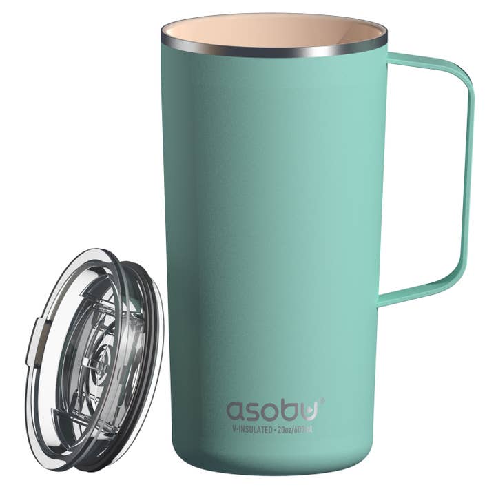 Tasse à café isotherme Tower avec doublure en céramique 20 oz pour la vente par Asobu/AdnArt