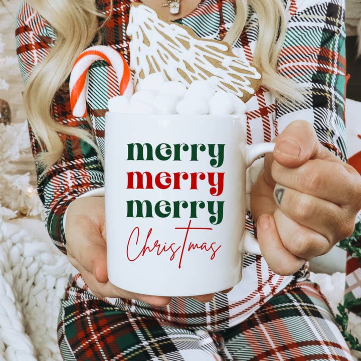 Merry Christmas 15oz Ceramic Christmas Mug for wholesale by Faith & Life Christian Brands