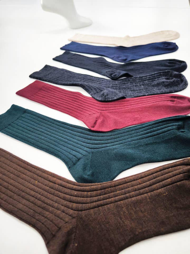 Sr PeĂşgas - Wholesale Socks - Women's - 100% Merino Wool Sock in Rib, Plain or Patterned11