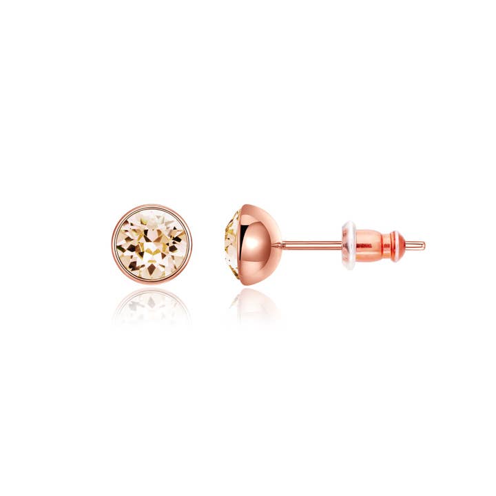 Signature Stud 0.5 Carat SilkRose Gold Plated for wholesale by My Jewellery Story