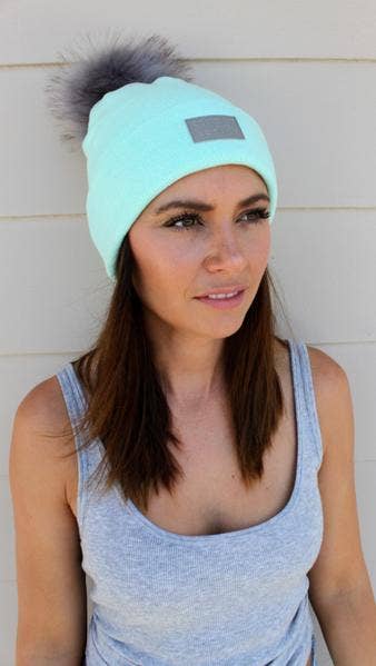 Sweat Active - Wholesale Beanie - Women's - Cashmere And Fur Pom Pom Beanie Hat2