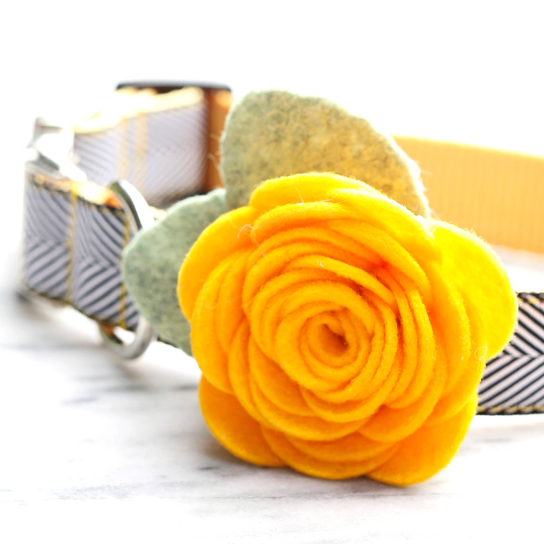 Mimi Green - Vente Collier – chien - Collier pour chien Rose Fleur10