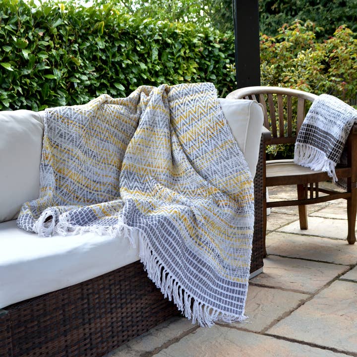 Allure Bath Fashions – wholesale Throw blanket – Arizona Zig Zag Heavyweight Herringbone Throw Blankets
