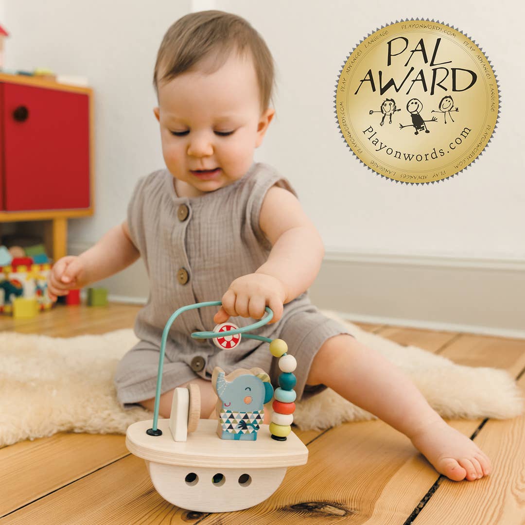 Bababoo and friends® - Wholesale Wood Toy - Kids - Elephant Lolo's Boat Bead Maze [12+ Months]4