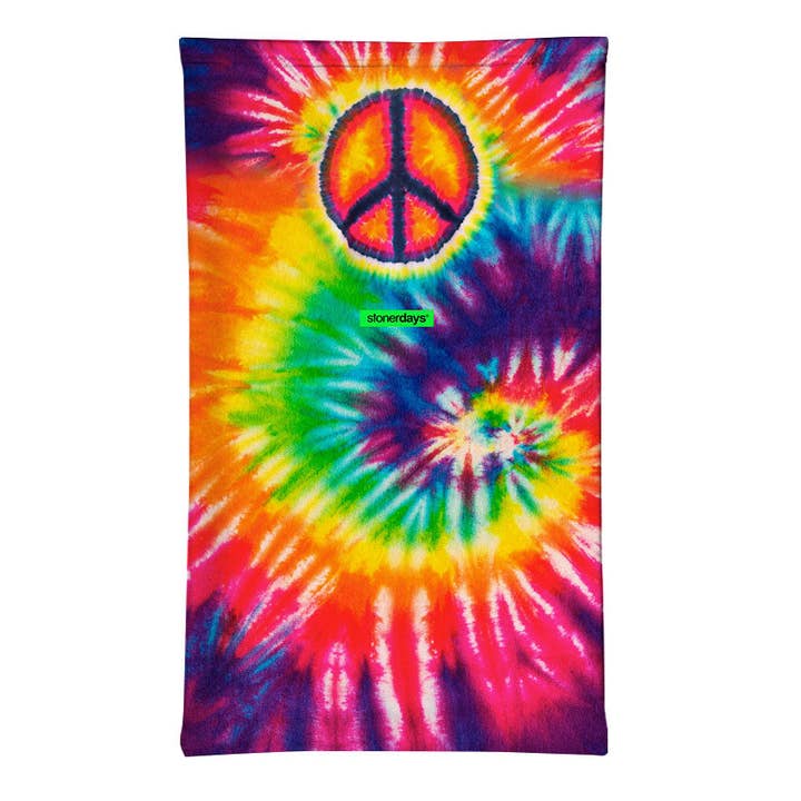 StonerDays Apparel - Wholesale Non-medical disposable mask - Tie Dye Peace Face Gaiter2