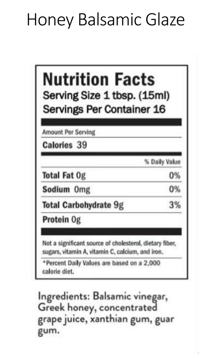 Zakarian Collection - Wholesale Vinegar - Zakarian Gourmet Honey Balsamic Glaze - 250ml1