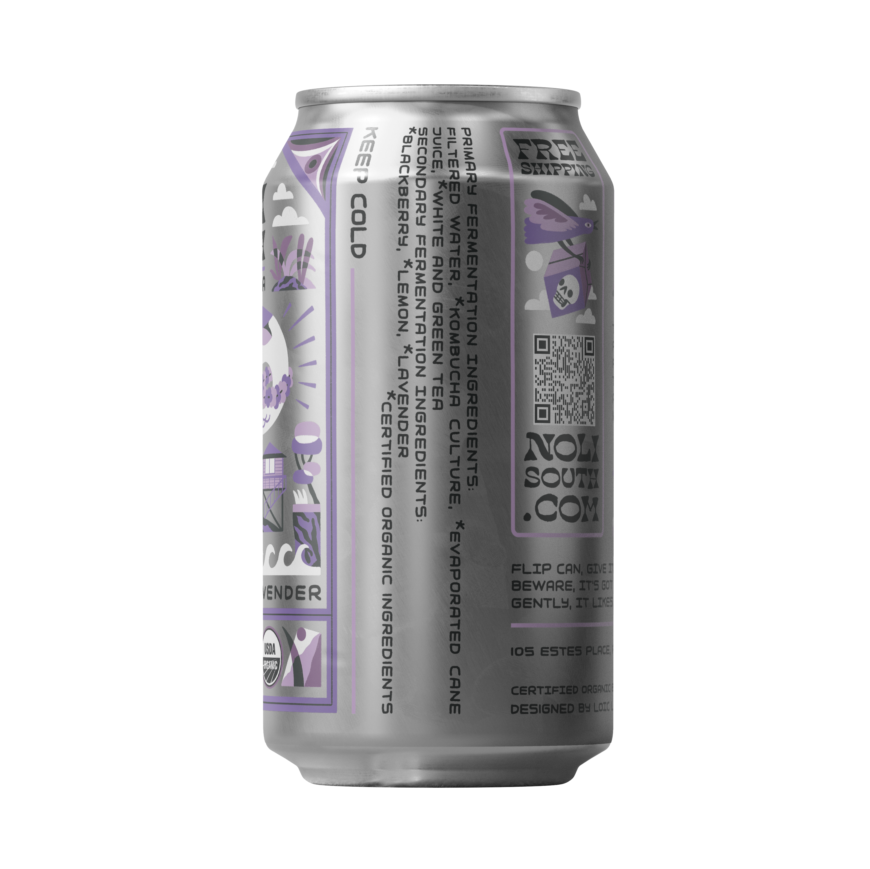 Noli South - Wholesale Kombucha - Blackberry Lavender Kombucha1