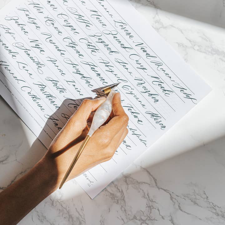 Written Word Calligraphy – wholesale Pennhållare – Quartz Sned kalligrafi Pen8