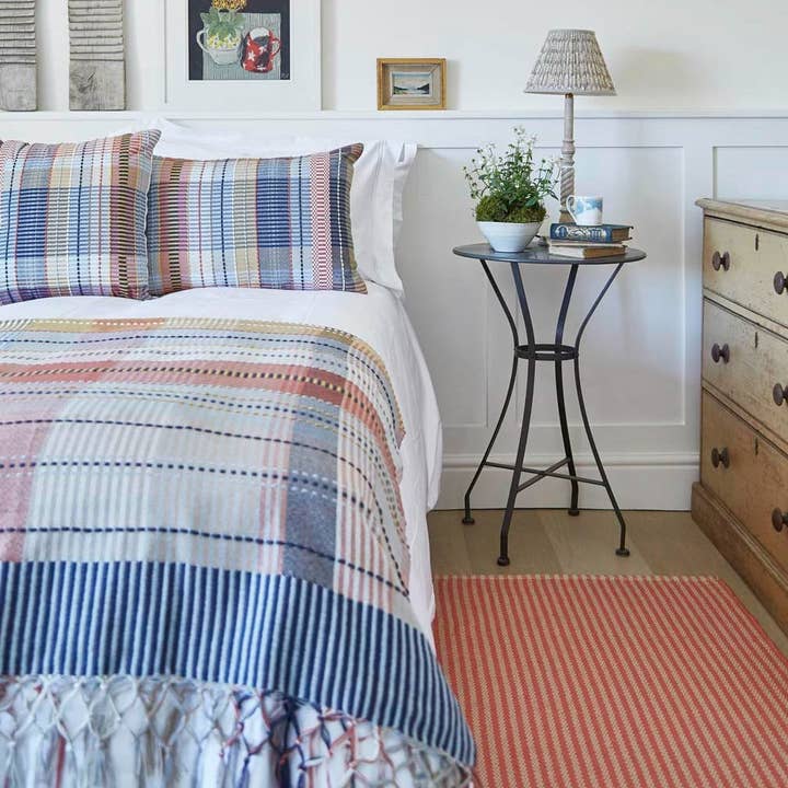 Weaver Green - Wholesale Throw Blanket - Madras Pink Check Throw5