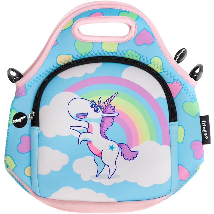 Kids Lunch Bag - Unicorn Rainbow Clouds for wholesale by Fringoo Group Ltd