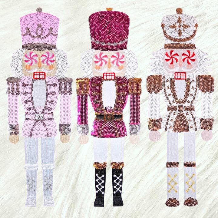 Scratch Decor - Wholesale Patch - XL Nutcrackers Sequin Embroidery Iron-on Patch
