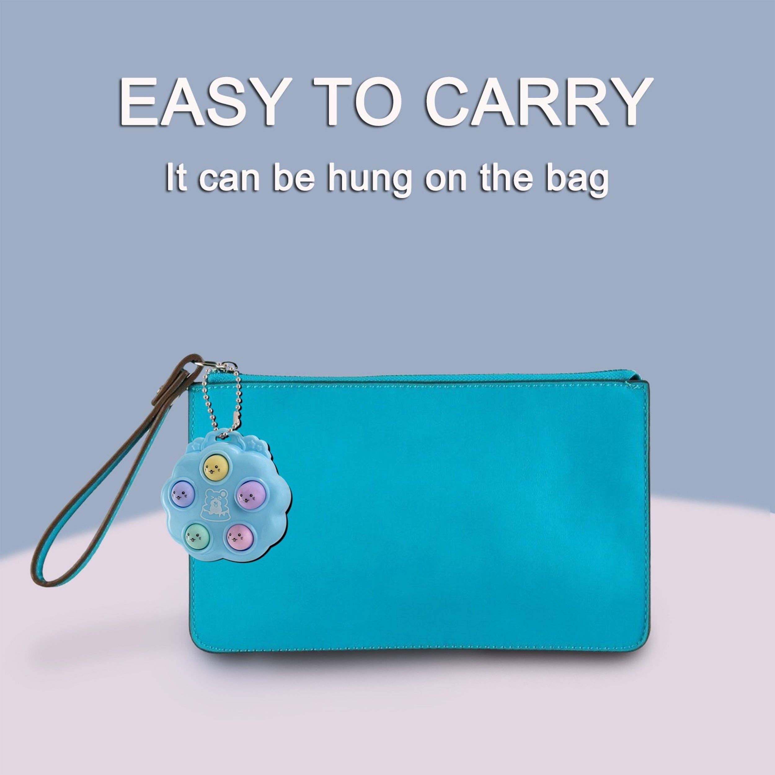 PR GROUPS LLC - Wholesale Keychain - Kids - Mini Pop Fidget Keychain Toy- Assorted4