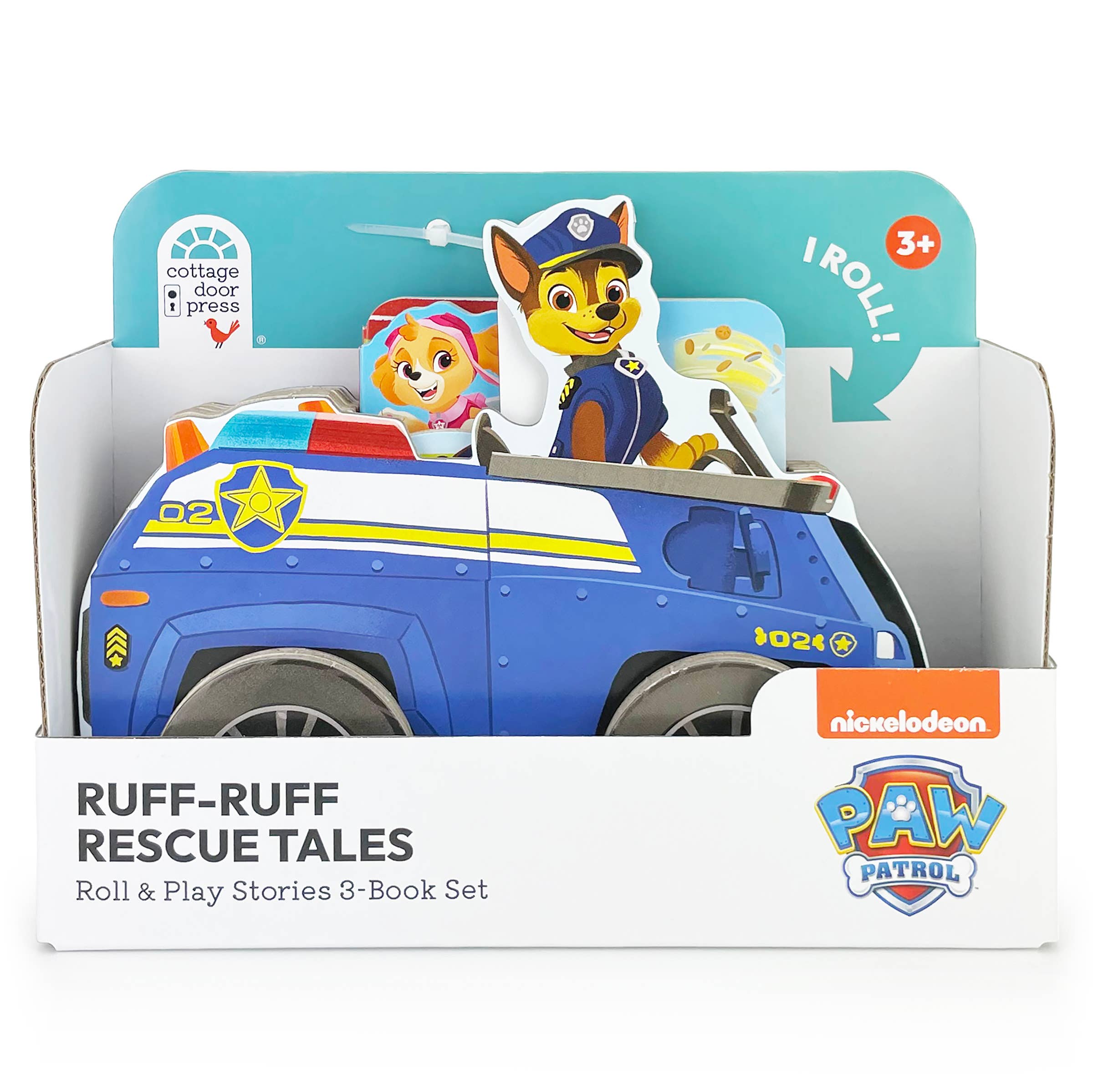 Cottage Door Press - Wholesale Preschool Book (3-5) - PAW Patrol Ruff-Ruff Rescue Tales Rolling Wheeled Book Set4