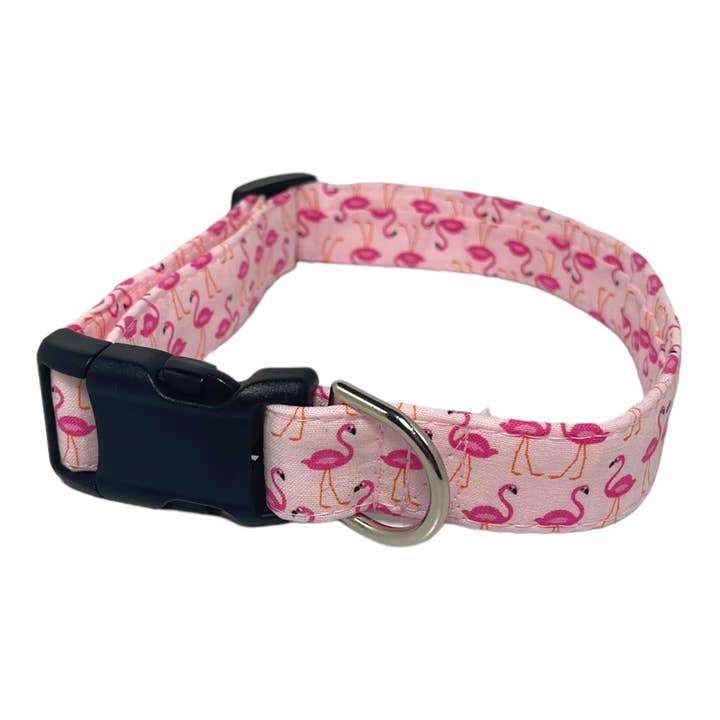 «Flamingo» - Collar para perro para venta al por mayor de Sew Cute Creations By Sydni