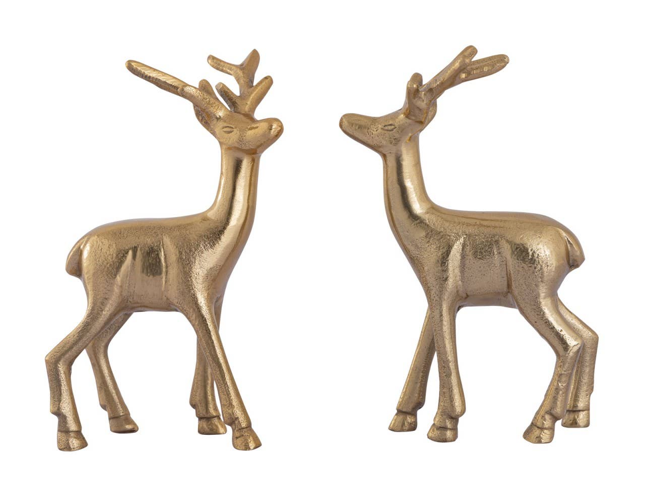 Voglrieder – Decoração de Natal por atacado – Conjunto de figuras decorativas de 2 cervos decoração de mesa figura animal metal3